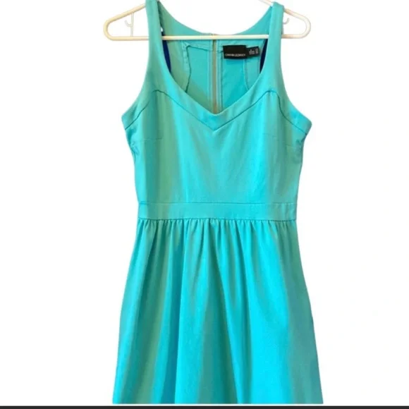 cynthia rowley skater dress Cynthia Rowley Blue Paisley Tank Dress L